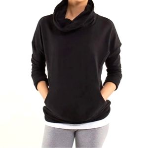 Black Rest Day cowl neck sweater
